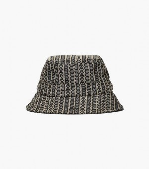 Beige / Multicolor Women's Marc Jacobs The Monogram Bucket Hats | 40276NWZY