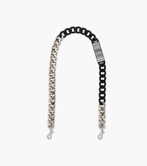 Black Women's Marc Jacobs The Barcode Chain Shoulder Strap | 50324PTZB