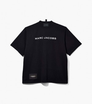 Black Women's Marc Jacobs The Big T Shirts | 95382AILH