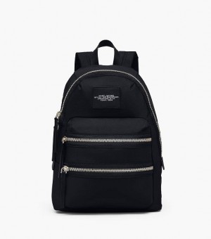 Black Women's Marc Jacobs The Biker Nylon Large Backpack | 85970MQYV