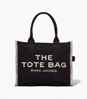 Black Women's Marc Jacobs The Jacquard Large Tote Bags | 18275QBUS