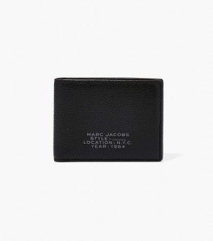 Black Women's Marc Jacobs The Leather Billfold Wallets | 91264ACLR