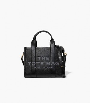 Black Women's Marc Jacobs The Leather Small Tote Bags | 78594RWUS