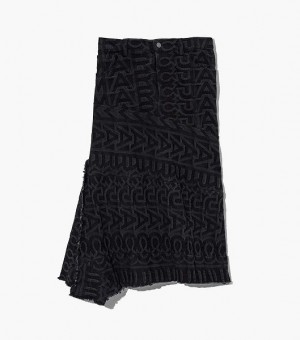 Black Women's Marc Jacobs The Monogram Denim Skirts | 68974PEGK