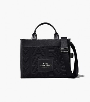 Black Women's Marc Jacobs The Monogram Neoprene Medium Tote Bags | 25861YQSD