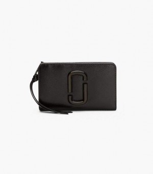 Black Women's Marc Jacobs The Snapshot Dtm Compact Wallets | 25913JVGR