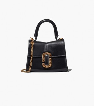 Black Women's Marc Jacobs The St. Marc Mini Top Handbag | 30976WBYF