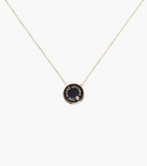 Black / Gold Women's Marc Jacobs The Medallion Pendants | 17038XKQR