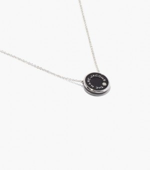 Black / Silver Women's Marc Jacobs The Medallion Pendants | 67381EWRX