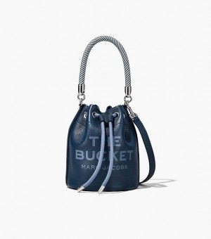 Blue Women's Marc Jacobs The Leather Bucket Bags | 78329KECM