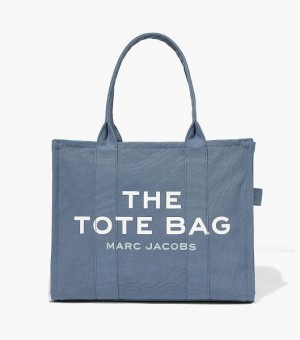 Blue / Grey Women's Marc Jacobs The Large Tote Bags | 27465ZWGI