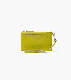 Citronelle Women's Marc Jacobs The Leather Top Zip Wristlet Wallets | 73489VNZD