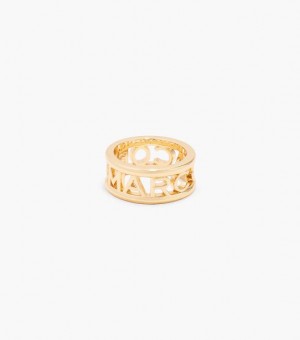 Gold Women's Marc Jacobs The Monogram Ring | 90547WYUV