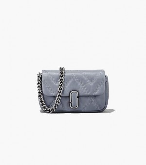 Grey Women's Marc Jacobs The Quilted Leather J Marc Mini Bags | 20185YEMP