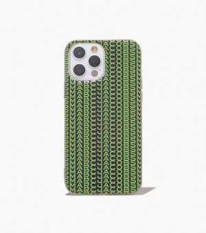 Grey / Green Women's Marc Jacobs The Monogram iPhone 14 Pro Phone Case | 87263SGJA