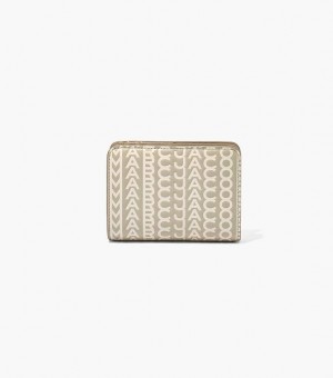 Khaki Women's Marc Jacobs The Monogram Mini Compact Wallets | 10486FJPU