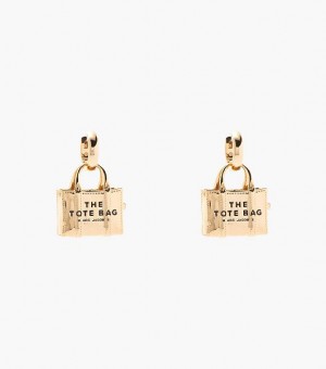 Light Gold Women's Marc Jacobs The Tote Bag Ears Ring | 78236TSEW