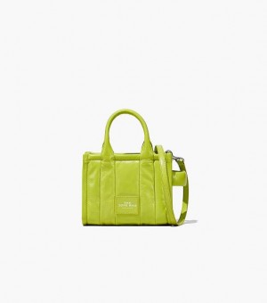 Light Green Women's Marc Jacobs The Shiny Crinkle Leather Mini Tote Bags | 43850STIO