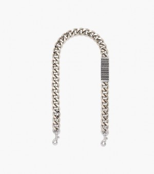 Nickel Women's Marc Jacobs The Barcode Chain Shoulder Strap | 31968COWU