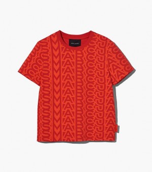 Orange / Red Women's Marc Jacobs The Monogram Baby T Shirts | 41679ATDR