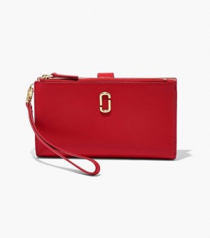 Red Women's Marc Jacobs The J Marc Phone Wristlet Wallets | 60187XDYS