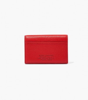 Red Women's Marc Jacobs The Leather Small Bifold Wallets | 61057ZCLB