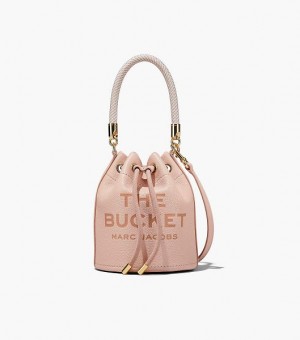 Rose Women's Marc Jacobs The Leather Bucket Bags | 86914ADTC