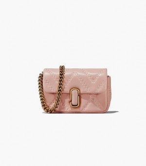 Rose Women's Marc Jacobs The Quilted Leather J Marc Mini Bags | 36809URKD