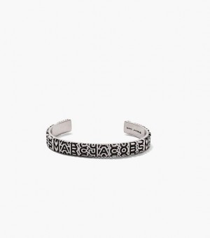 Silver Women's Marc Jacobs The Monogram Engraved Bracelets | 30276NIGA