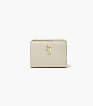 White Women's Marc Jacobs The J Marc Mini Compact Wallets | 62347WYGQ