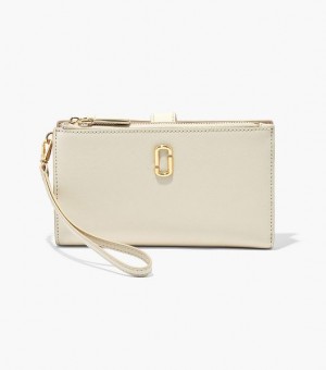 White Women's Marc Jacobs The J Marc Phone Wristlet Wallets | 35489YQDE