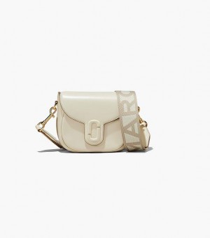 White Women's Marc Jacobs The J Marc Small Saddle Bags | 74851IPSQ