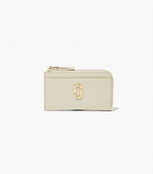 White Women's Marc Jacobs The J Marc Top Zip Multi Wallets | 16409MPVI