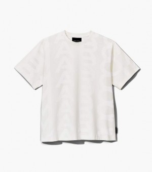 White Women's Marc Jacobs The Monogram Big T Shirts | 34516CLQY