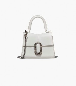 White Women's Marc Jacobs The St. Marc Mini Top Handbag | 85072UBJX