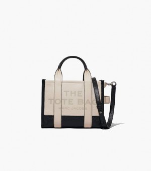 White / Multicolor Women's Marc Jacobs The Colorblock Small Tote Bags | 92036AMBQ