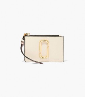 White / Multicolor Women's Marc Jacobs The Snapshot Top Zip Multi Wallets | 27516YMNU