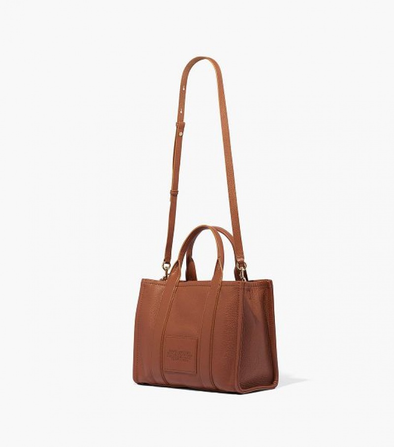 Argan Oil Women's Marc Jacobs The Leather Medium Tote Bags | 69784DLXF