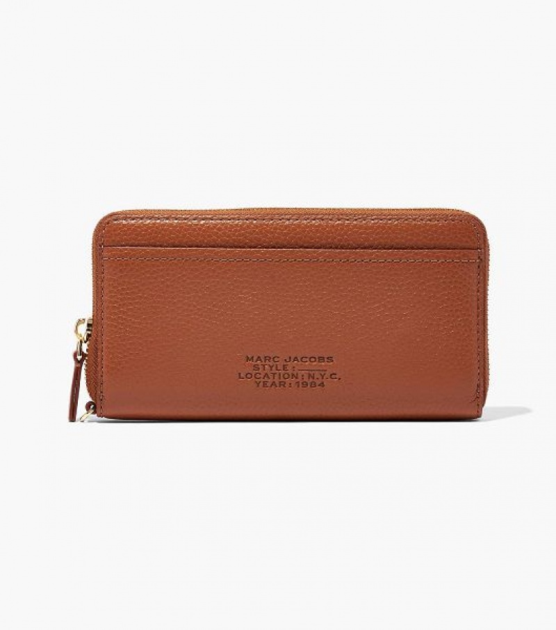 Argan Oil Women's Marc Jacobs The Leather Continental Wallets | 27356PZQY