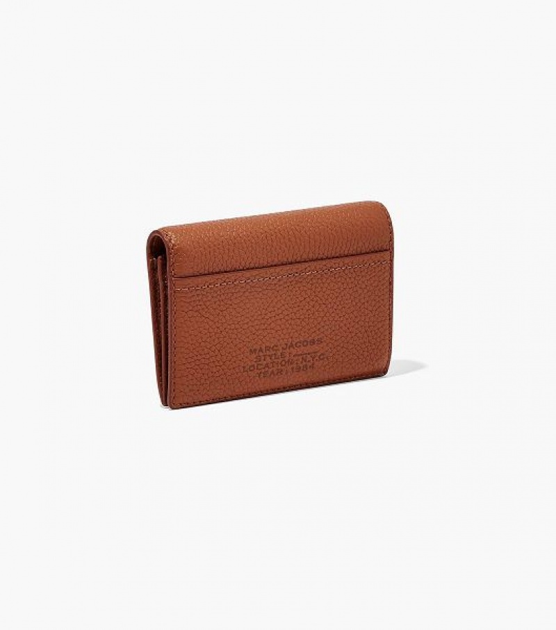 Argan Oil Women's Marc Jacobs The Leather Small Bifold Wallets | 39024TSYF