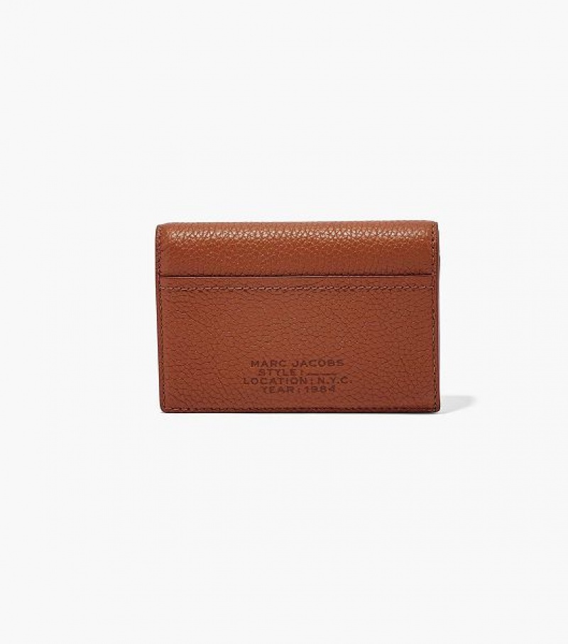 Argan Oil Women\'s Marc Jacobs The Leather Small Bifold Wallets | 39024TSYF