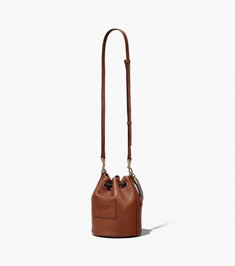 Argan Oil Women's Marc Jacobs The Leather Bucket Bags | 18530OWMZ