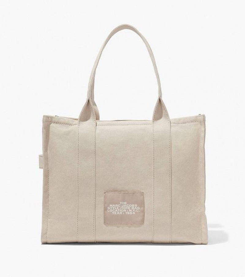 Beige Women's Marc Jacobs The Large Tote Bags | 50791IFHD