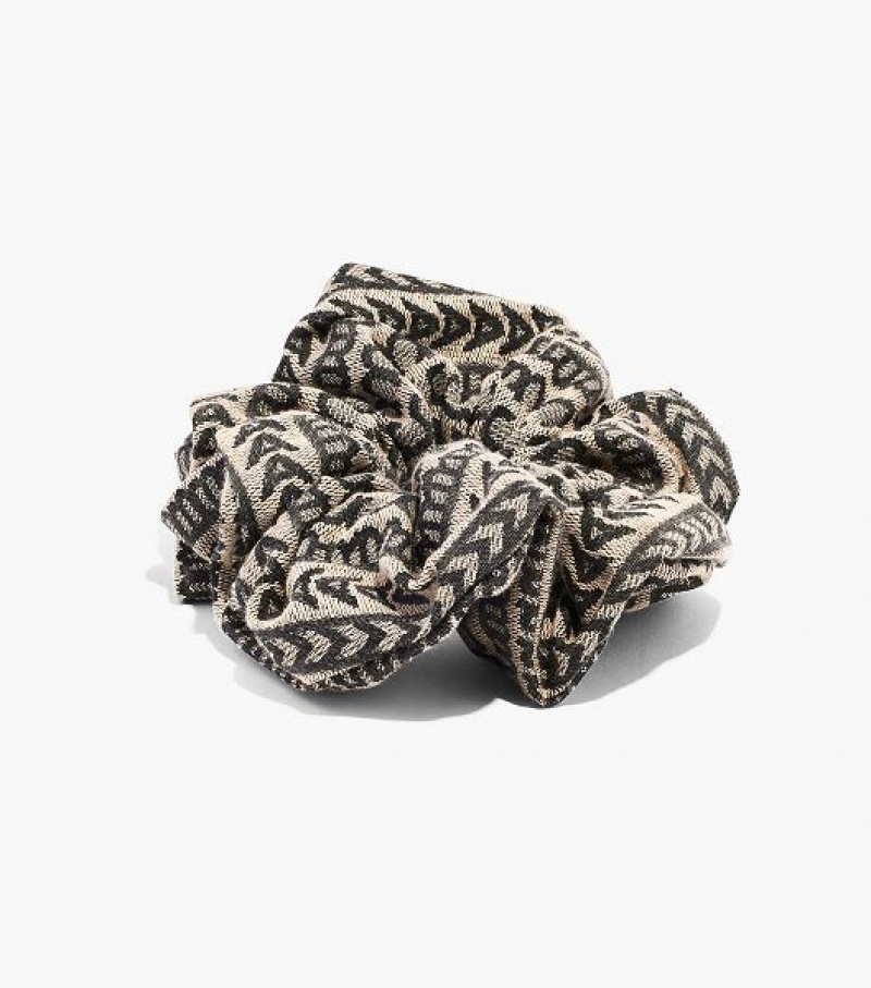 Beige Women\'s Marc Jacobs The Monogram Jacquard Scrunchie | 82694LMNJ