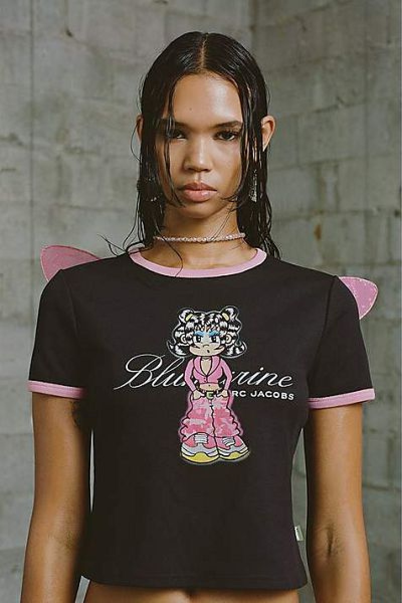 Black Heaven Marc Jacobs Blumarine Cartoon Baby T Shirts | 13985CPGI