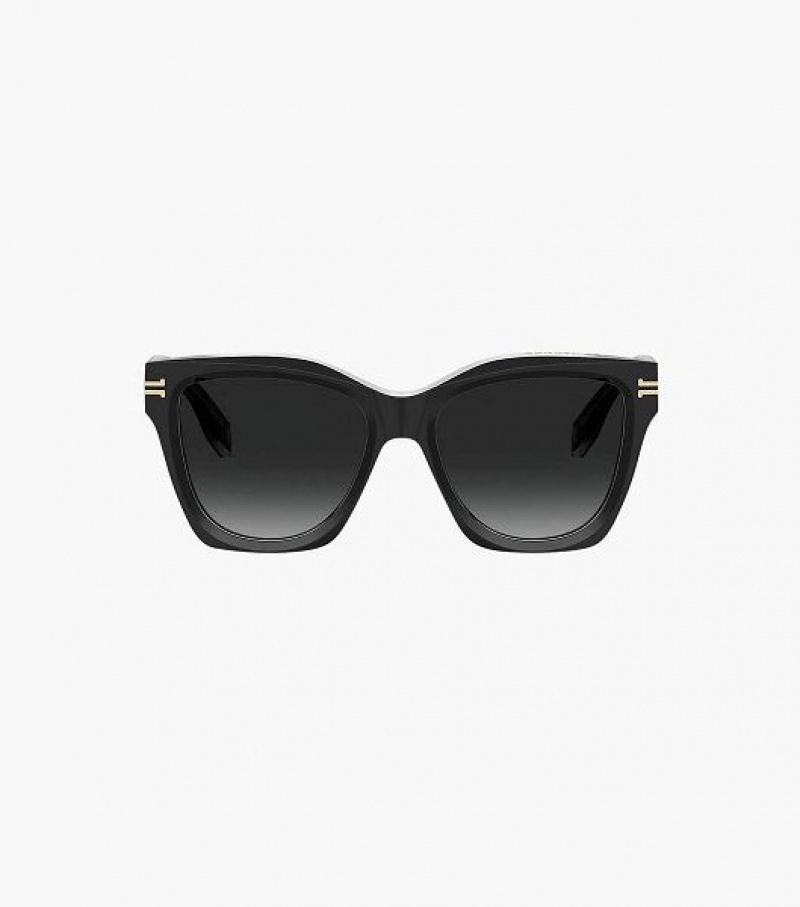 Black Women's Marc Jacobs Icon Edge Oversized Square Sunglasses | 16308PZID