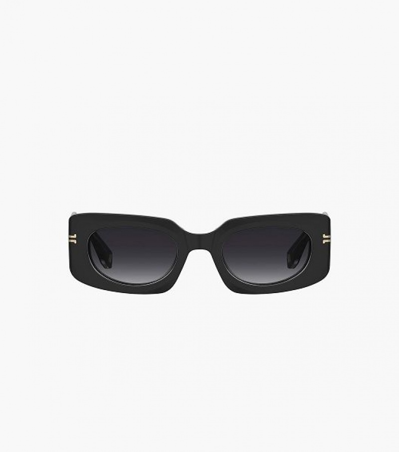 Black Women's Marc Jacobs Icon Rectangular Sunglasses | 68741IHGX