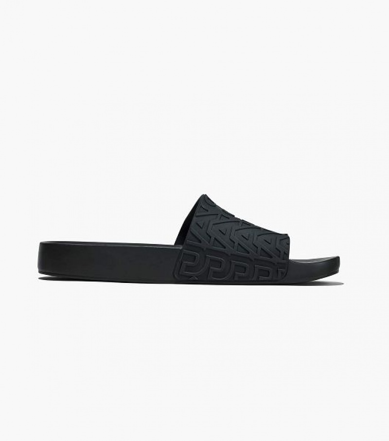 Black Women's Marc Jacobs Melissa x Marc Jacobs Slides | 19465KWBE