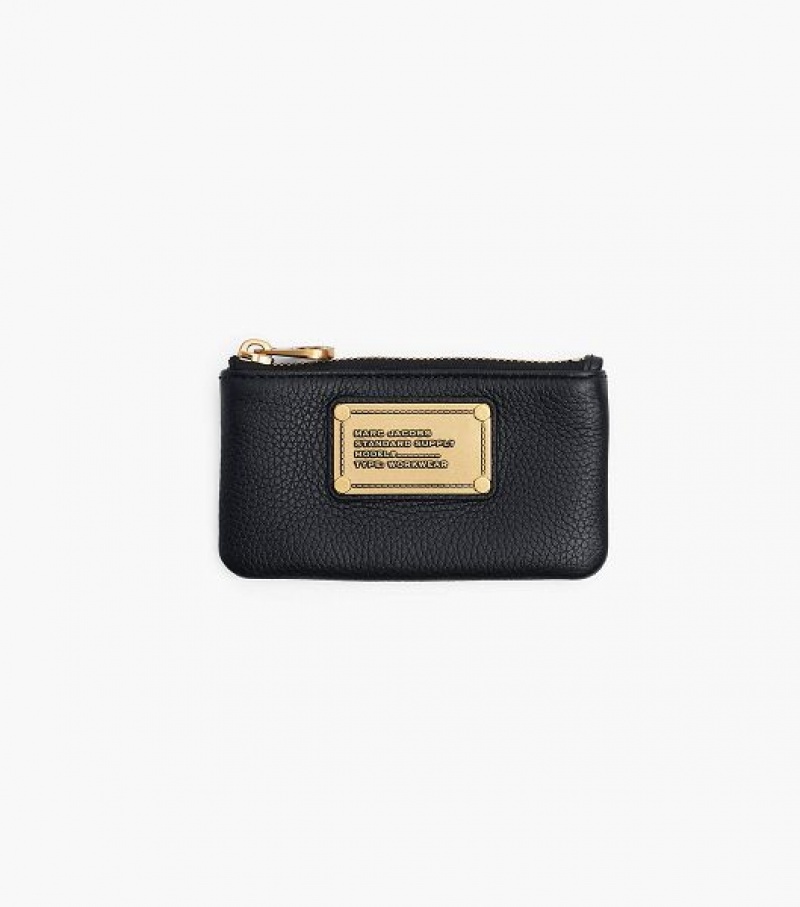 Black Women\'s Marc Jacobs Re-Edition Classic Q Key Pouch Wallets | 37285IQYB