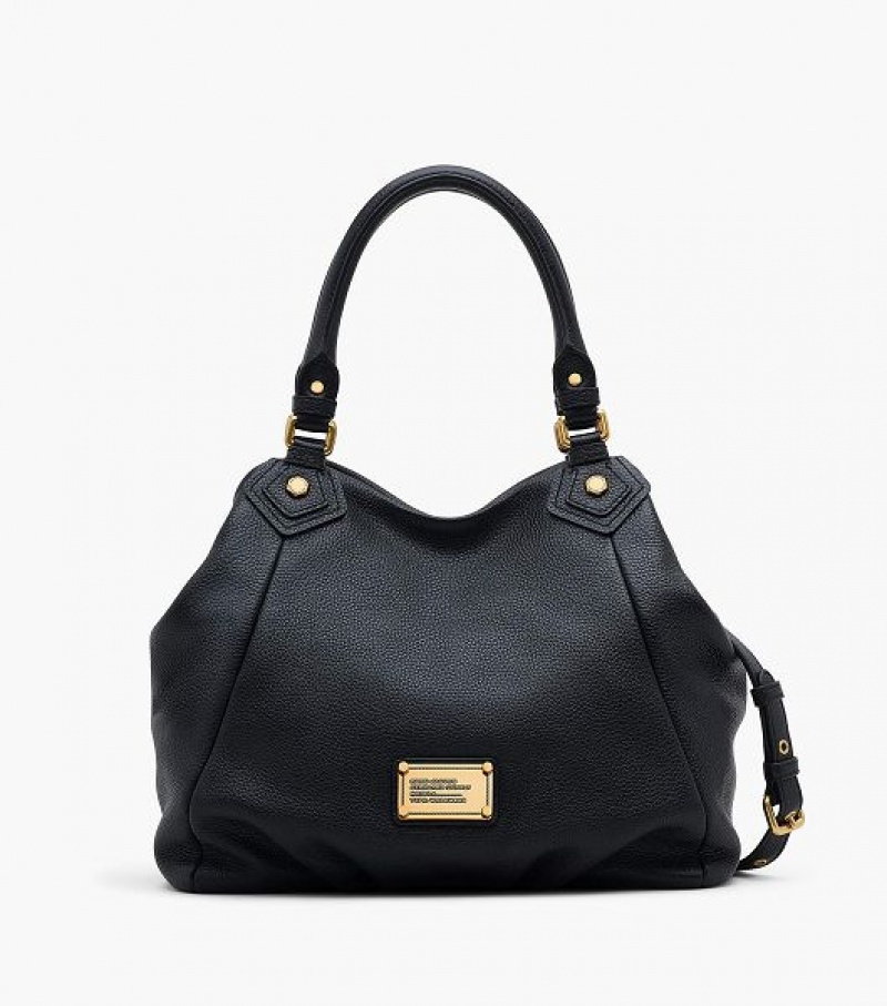 Black Women\'s Marc Jacobs Re-Edition Fran Tote Bags | 59837BMLI